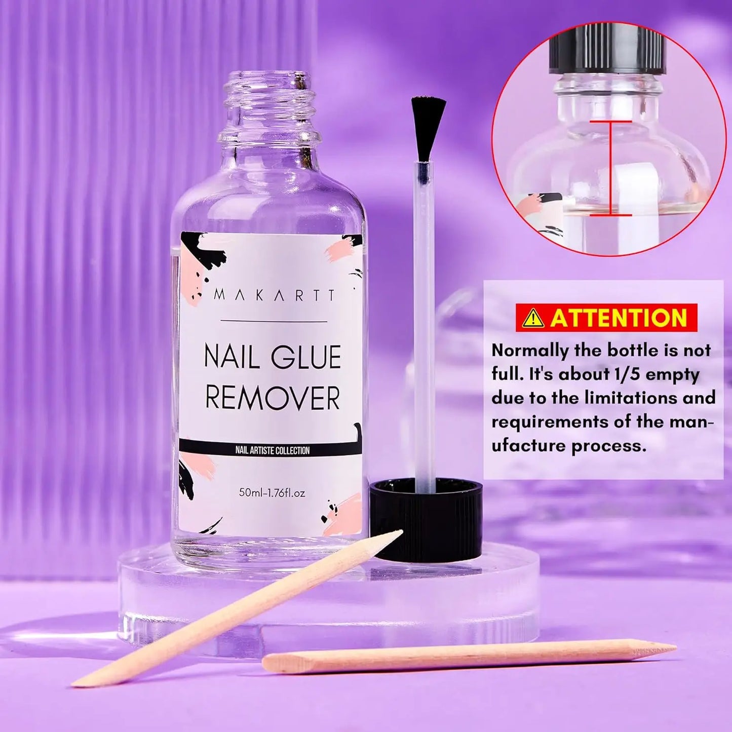 Nail Glue Remover Glue Off for False Nails Press ON Nails Glue Remover Fake Nail Adhesives Remover