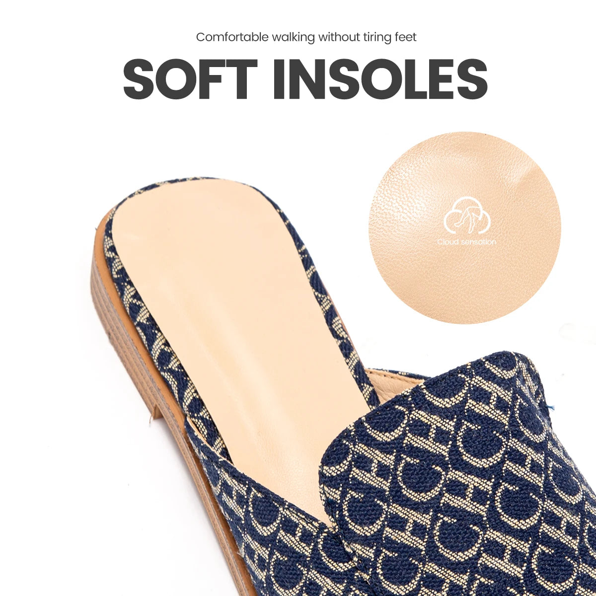 Women Summer Cool and Anti slip Slippers with Letter Printing Design, Casual Slippers, Sandals, Exquisite Craftsmanship