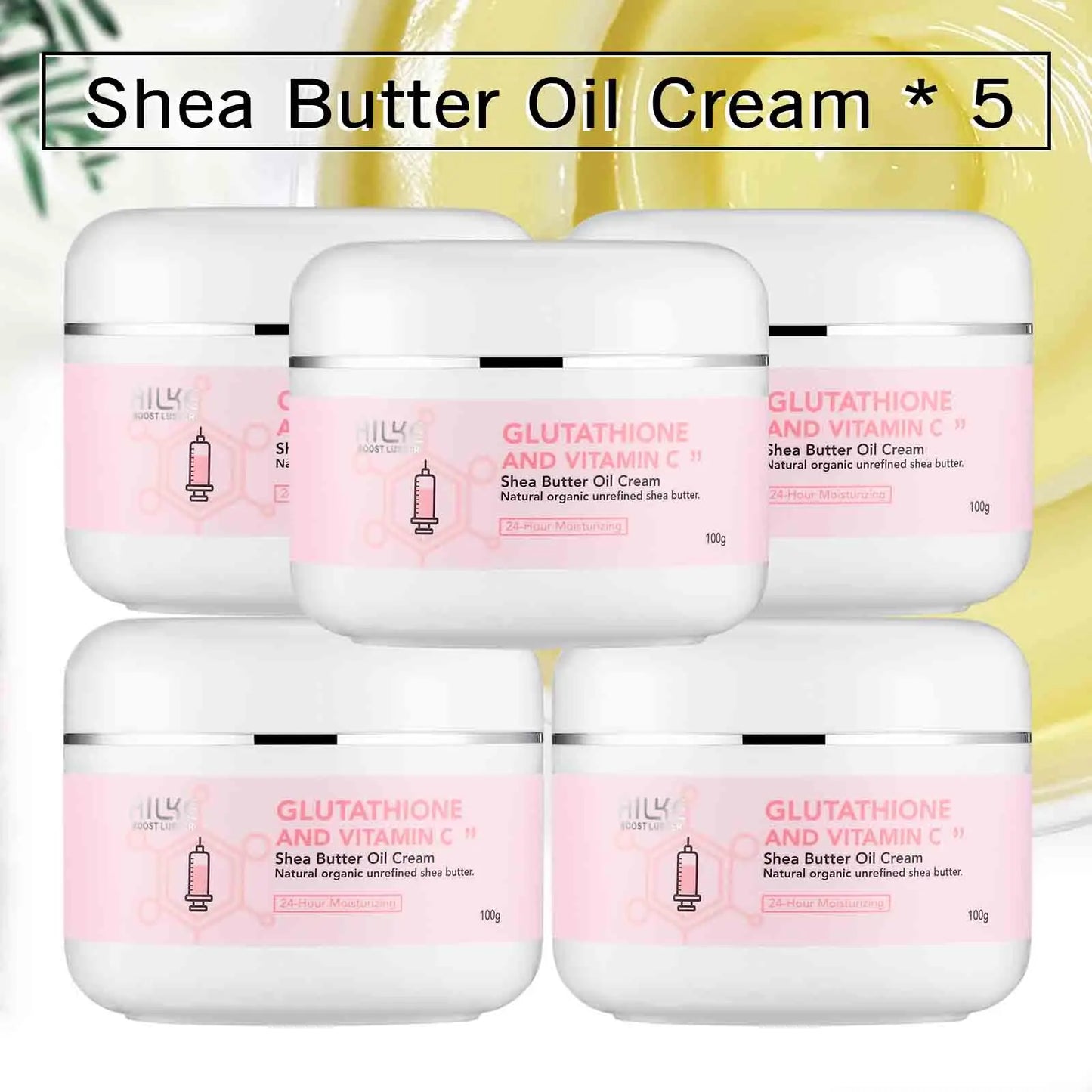 Lightening Cream, Suitable For Face And Body , Shea Butter Oil Natural Intense Hydrating Repair Cracked Skin