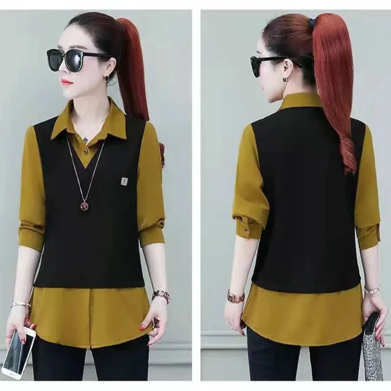 Fake Two-piece Shirt