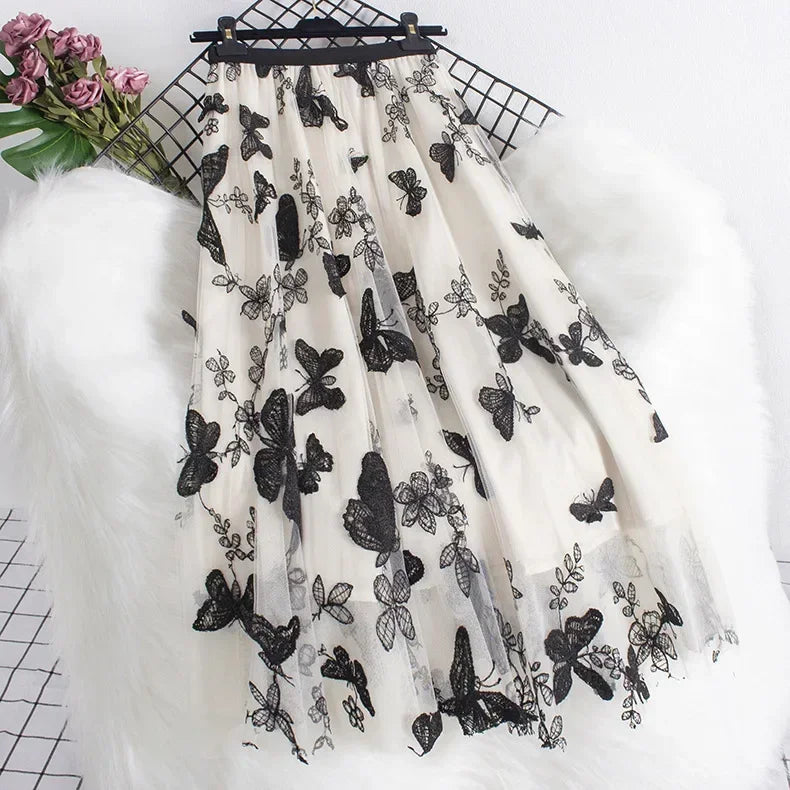 Vintage Long Skirt Ethnic Style