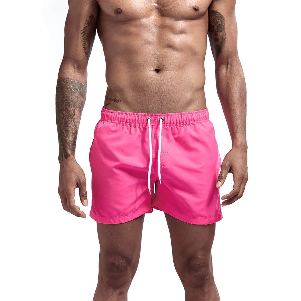Men's Quick Dry Board Shorts Swim Trunks Bathing Suit Breathable Drawstring With Pockets for Surfing Beach Casual Summer