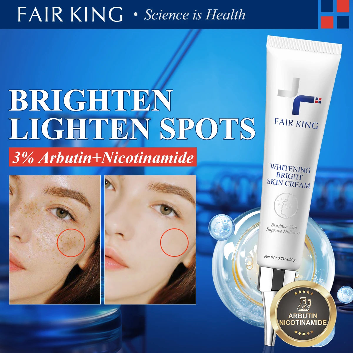 Dark Spot Corrector Skin Fade Cream Lightening Blemish Removal Serum Reduces Age Spots