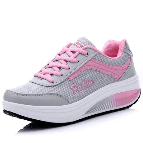 Slope Heel Sneakers Breathable  Shoes Swinging Shoes Fitness Shoes