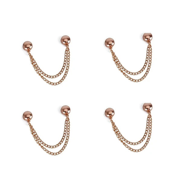 4PCS Magnetic Clothing Clips Multi-Function Magnetic Strength Buttons Clips Pinless Brooch Clips for Women Clothes Cardigans