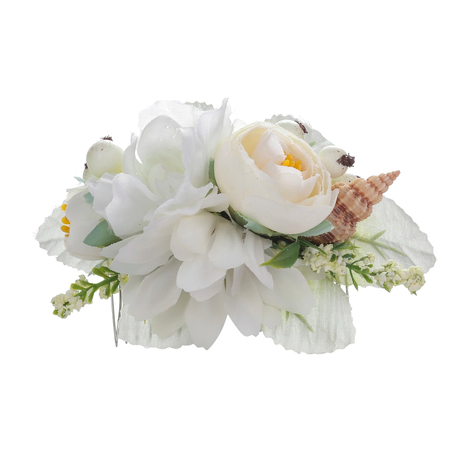 Flower Hair Comb Hairpin Bouquet Headdress Hair Combs Hair Accessories for Women Girls Floral Hairpins