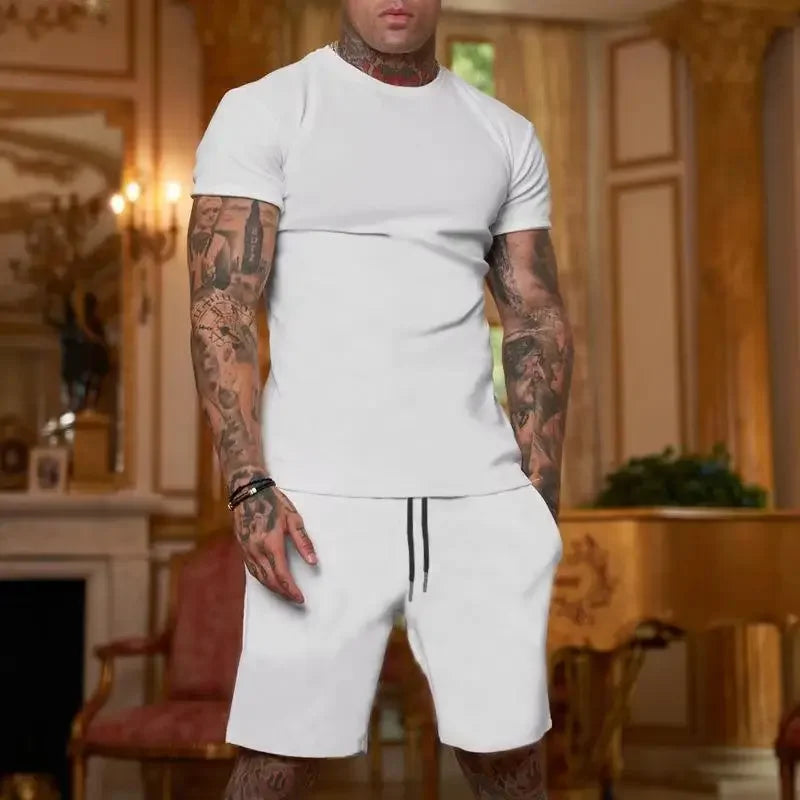 Men's two-piece sports suit shorts casual fashion summer hot item