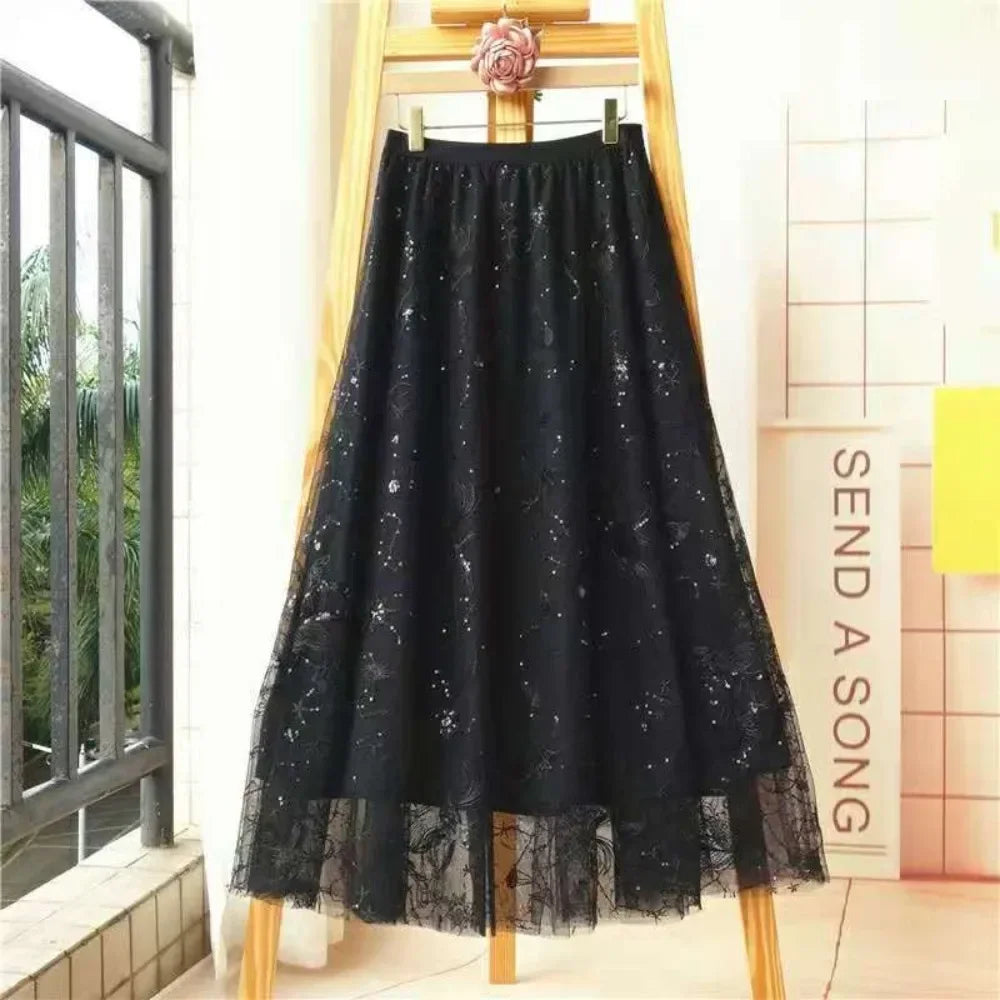 Vintage Long Skirt Ethnic Style