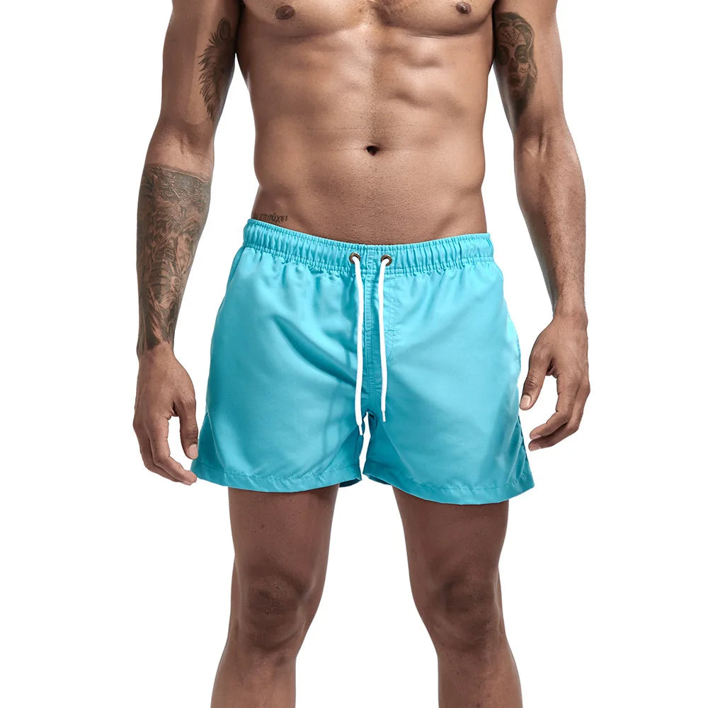 Men's Quick Dry Board Shorts Swim Trunks Bathing Suit Breathable Drawstring With Pockets for Surfing Beach Casual Summer