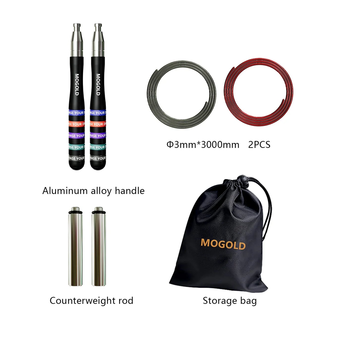 Jump rope,Gym Professional Weighted Crossfit Adjustable Length Suitable for Men and Women Exercise Skipping Rope Weight-loss