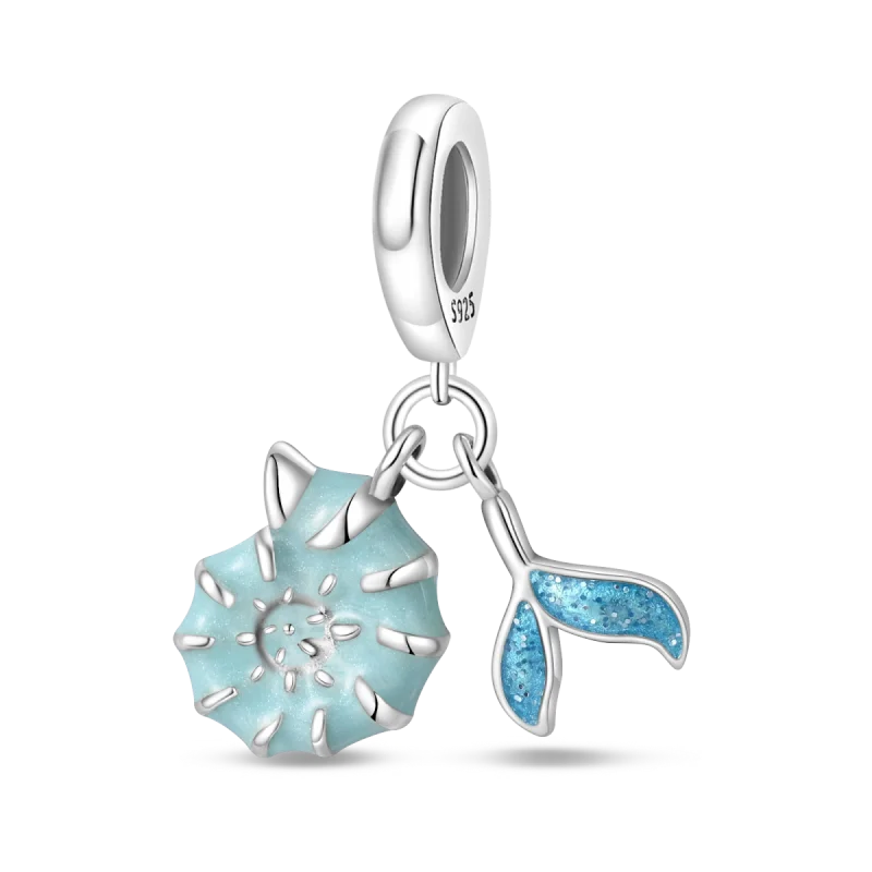 Luminous Ocean Series 925 Silver Turtle Charm Suitable for Pandora Bracelet