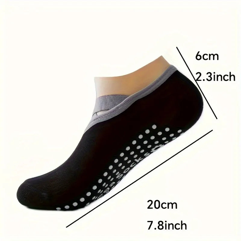 6 Pairs Cross Strap Yoga Women's Socks, Non-Slip Soft And Comfortable Indoor Floor Invisible Socks
