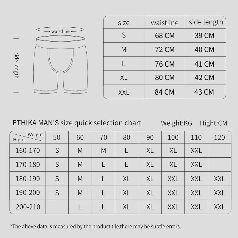 6Pcs Fashion Print Men Underwear Boxer Male Men Underpants Boxershorts Sexy