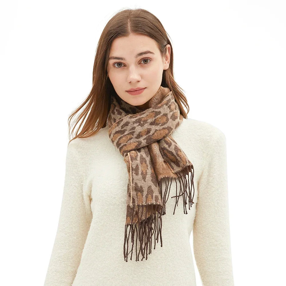 Winter Scarf Shawls Wraps with Tassels Blanket Quality Muffler Outdoor
