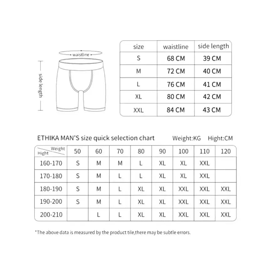 Men's cotton soft, comfortable and breathable boxer briefs men's medium stretch underwear Boxers man Underwear