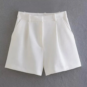 Shorts Woman Pleated Baggy Shorts For Women Casual High Waist Short Pants