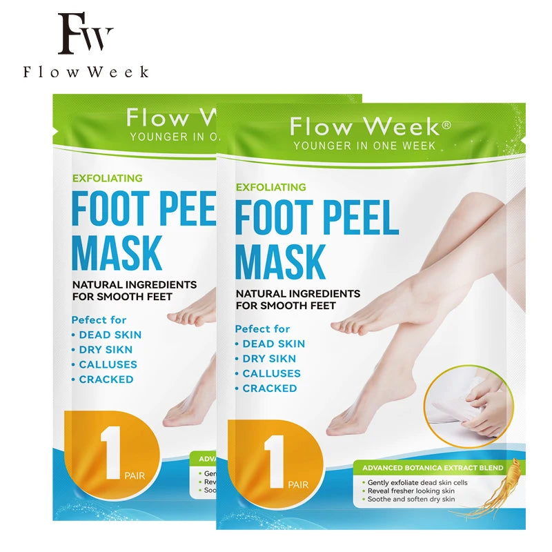 Foot Peel Mask, Exfoliating Peel Off Calluses Dead Skin Callus Remover Dry Cracked Feet, Baby Soft Smooth