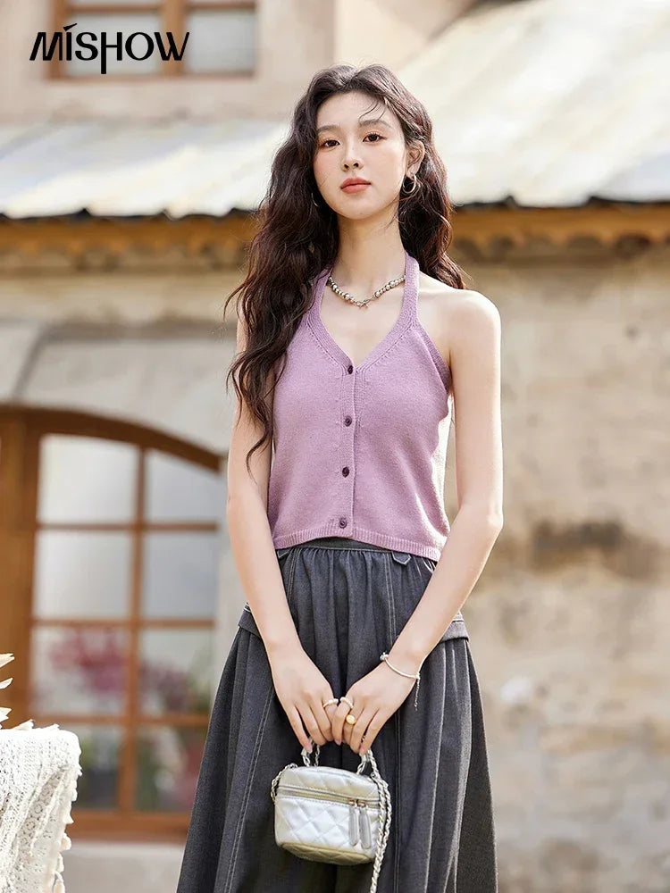 High Waisted A-line  Loose Casual  Skirt