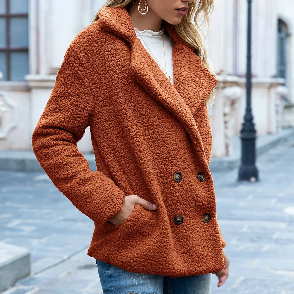 Fluffy Teddy Coat  Warm Artificial Fleece Winter Clothes Jackets