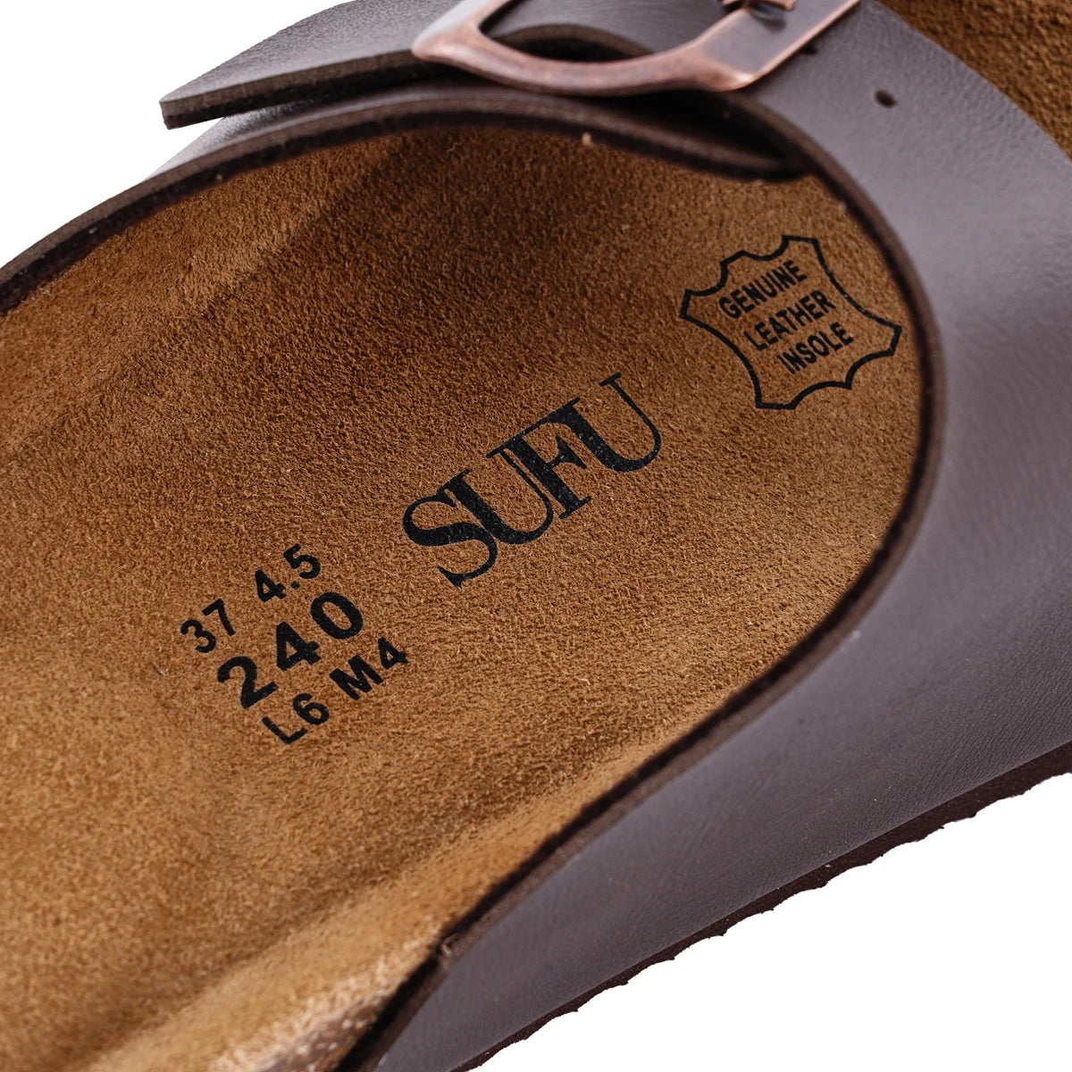 Spring Summer Soft Footbed Leather Sandals  Fashion Wear  Cork Slippers Retro Clogs Shoes