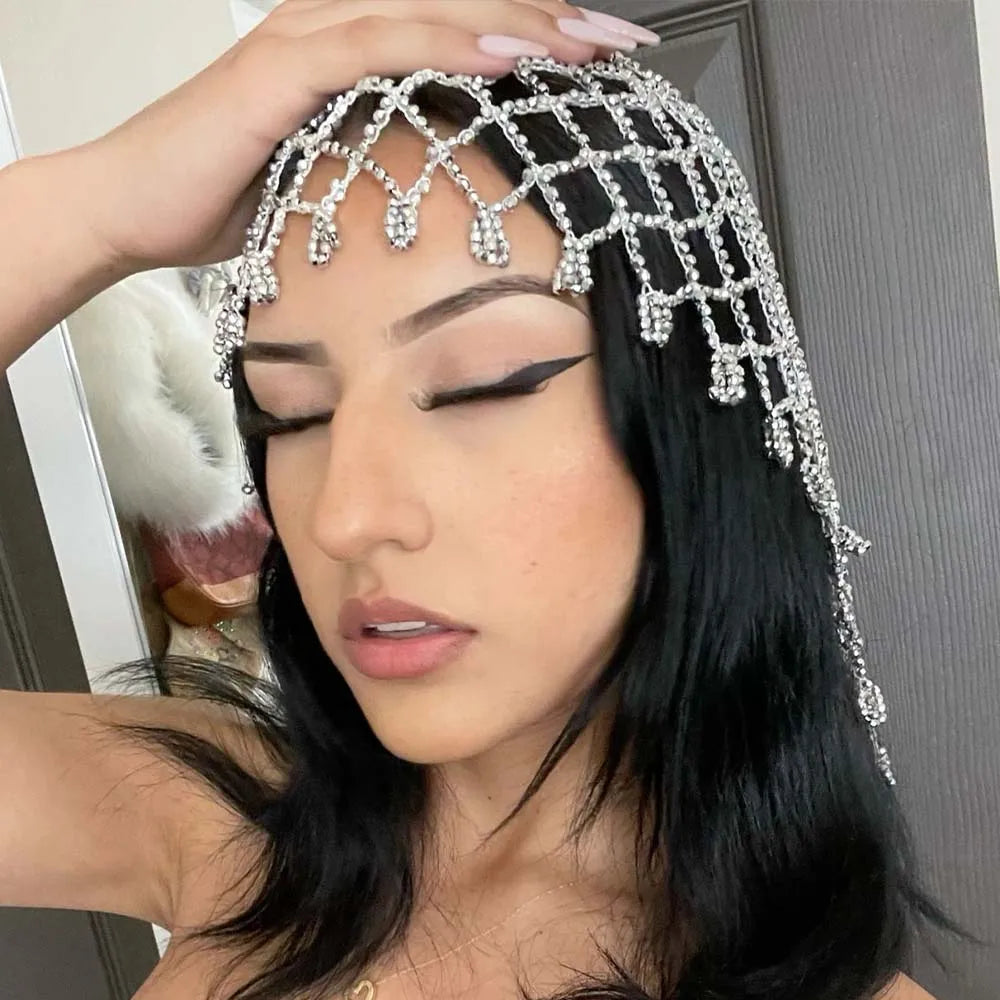 Mesh Hair Accessories Luxury Designer  Ornaments 1920s Gatsby  Headpiece