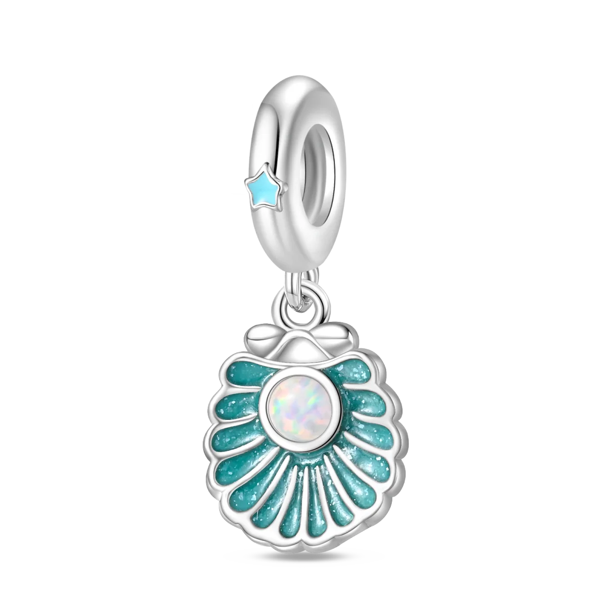 Luminous Ocean Series 925 Silver Turtle Charm Suitable for Pandora Bracelet