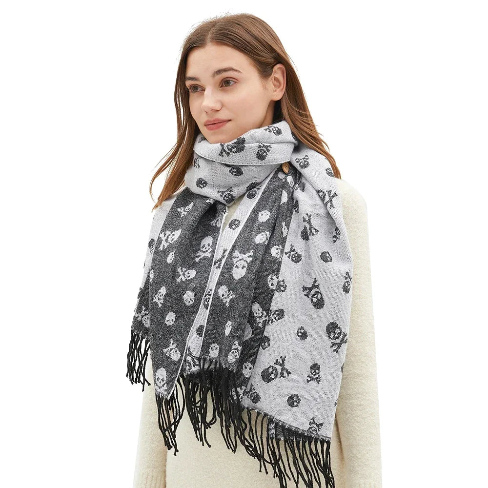 Winter Scarf Shawls Wraps with Tassels Blanket Quality Muffler Outdoor