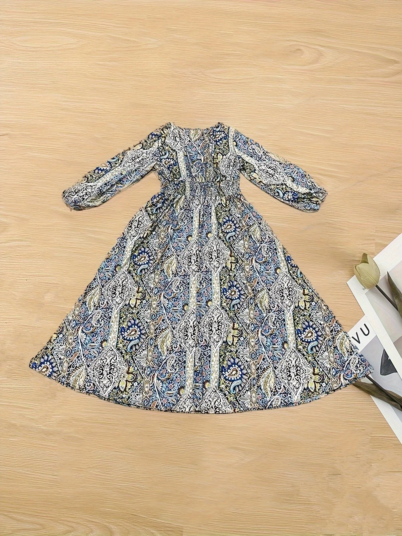 cross-border European and American plus size autumn sexy V-neck long sleeve dress