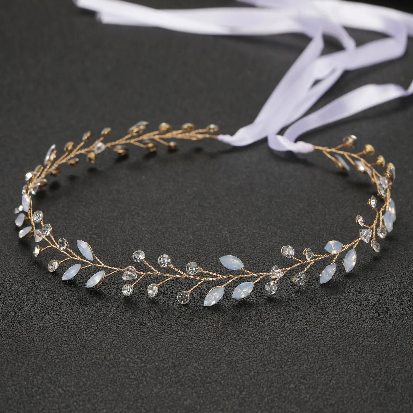 Elegant Women Hair Accessories  Headband Crystal Pearl Hairband Head Ornament Ladies  Hair Jewelry