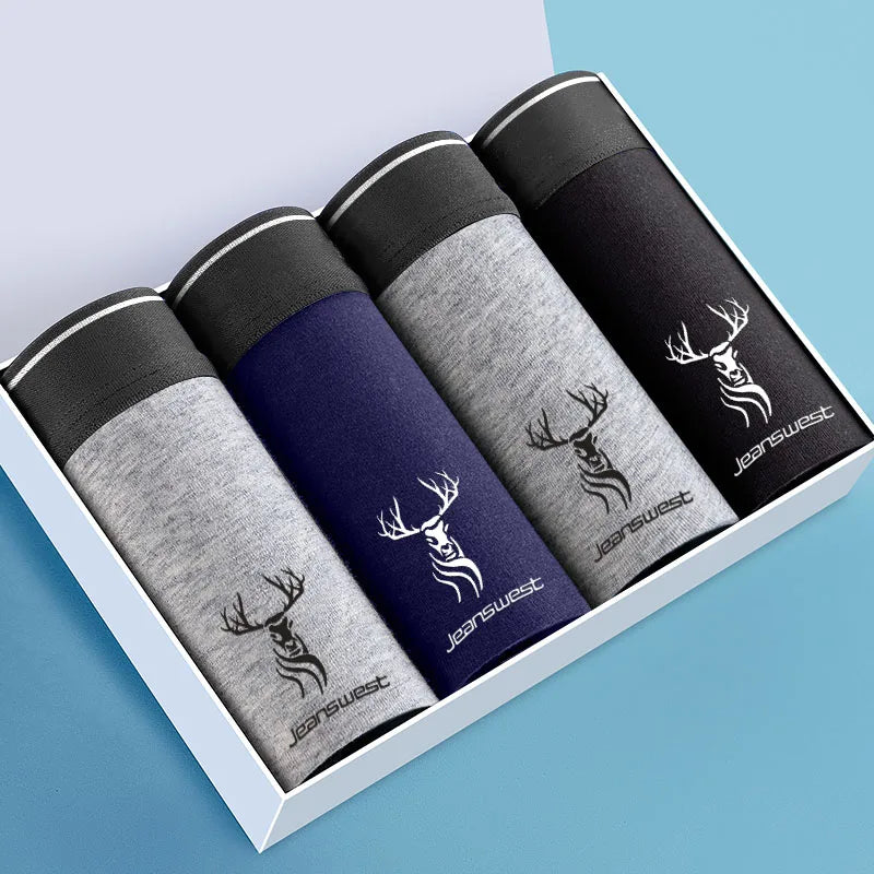2/3/4/7 PCS Boxer Men's Panties Underpants Pure Cotton Male Comfortable Breathable Man Boxershorts Sexy Underwear For Men L-5XL