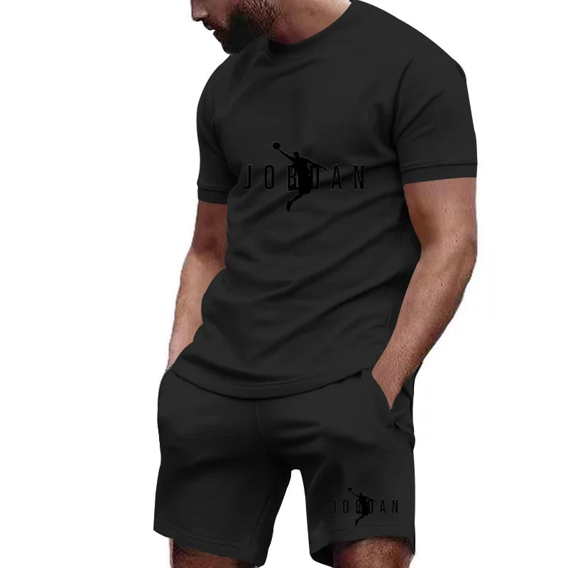 Fashion Summer Men's Sets Clothing Casual T-Shirts And Shorts Two Piece Tracksuits Outwear Loose Tops & Tees