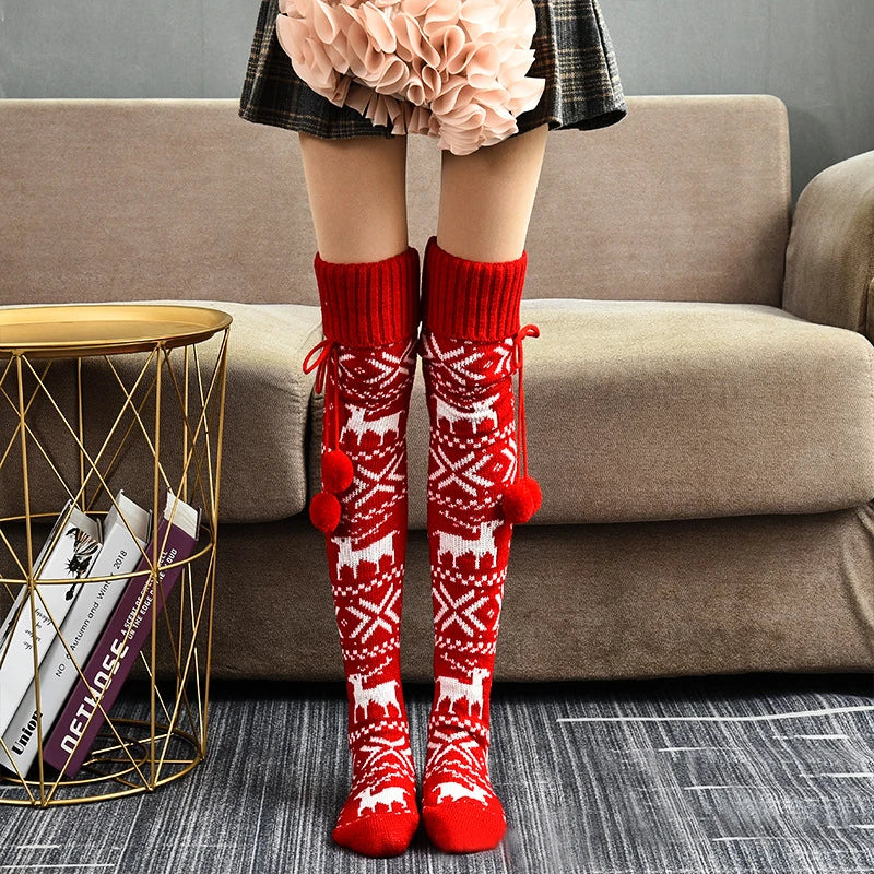 Stockings Printed Knee Stockings Thigh High Over knee Stockings