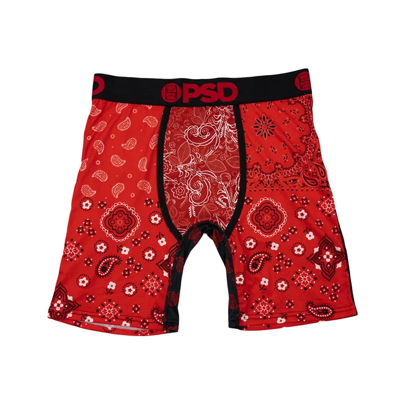 1Pcs Sexy Men Underwear Boxers Men's Panties Lingerie Breathable Printed Male Underpants Plus Size Man Boxer Briefs Mens Trunks