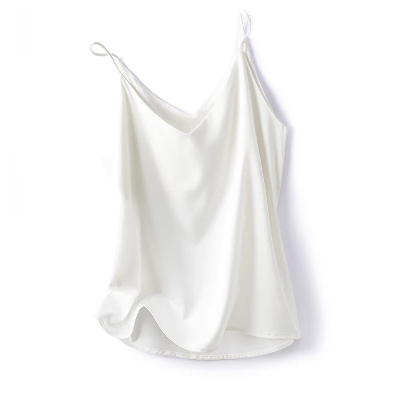 Summer Camisole Slim Vest Sexy Women Sleeveless V-Neck Tee Tank Tops Female Solid