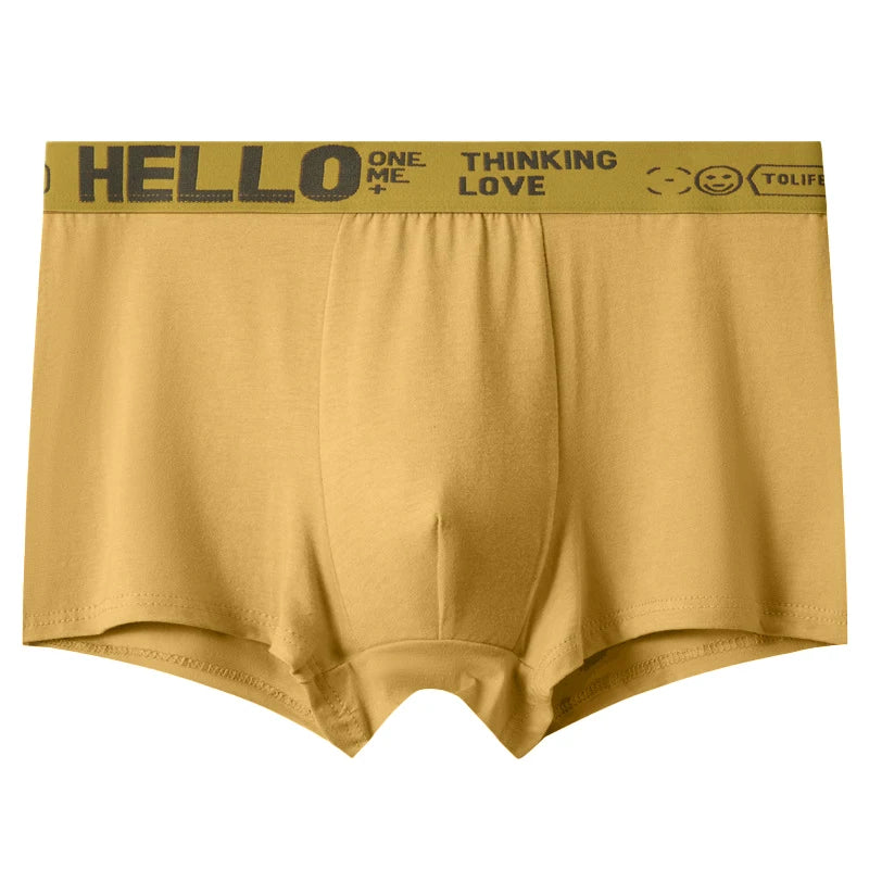 1/5pcs Men's Underwear, Breathable Comfy Quick Drying Stretchy Boxer Trunks, Sexy Underpants, Men's Trendy Boxer Panties