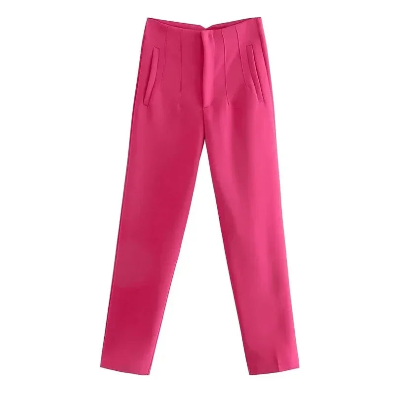 Fashion Office Wear High waist Pants for Women Formal Pants Office outfits Pencil Trousers