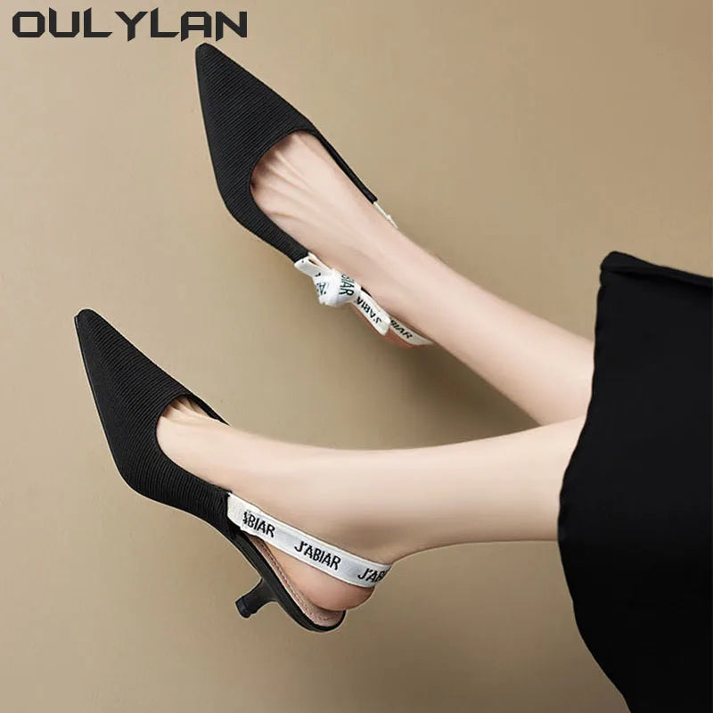 Sexy Pointed Toe Sandals  Slingback Shoes  High Heel Slippers Pumps