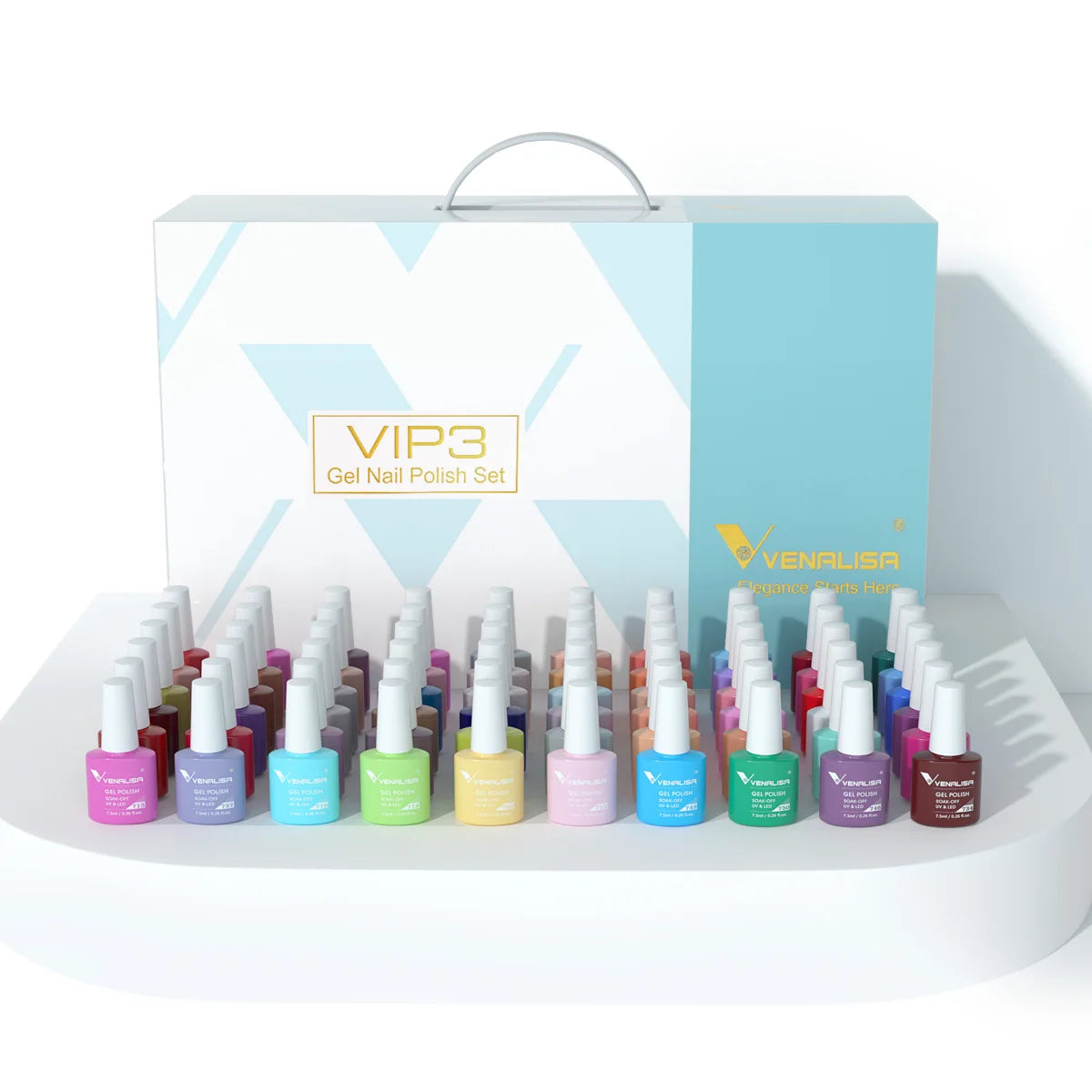 Nail Gel Polish with Color Display For New Learner Nail  Gel Varnish Branded Suitcase