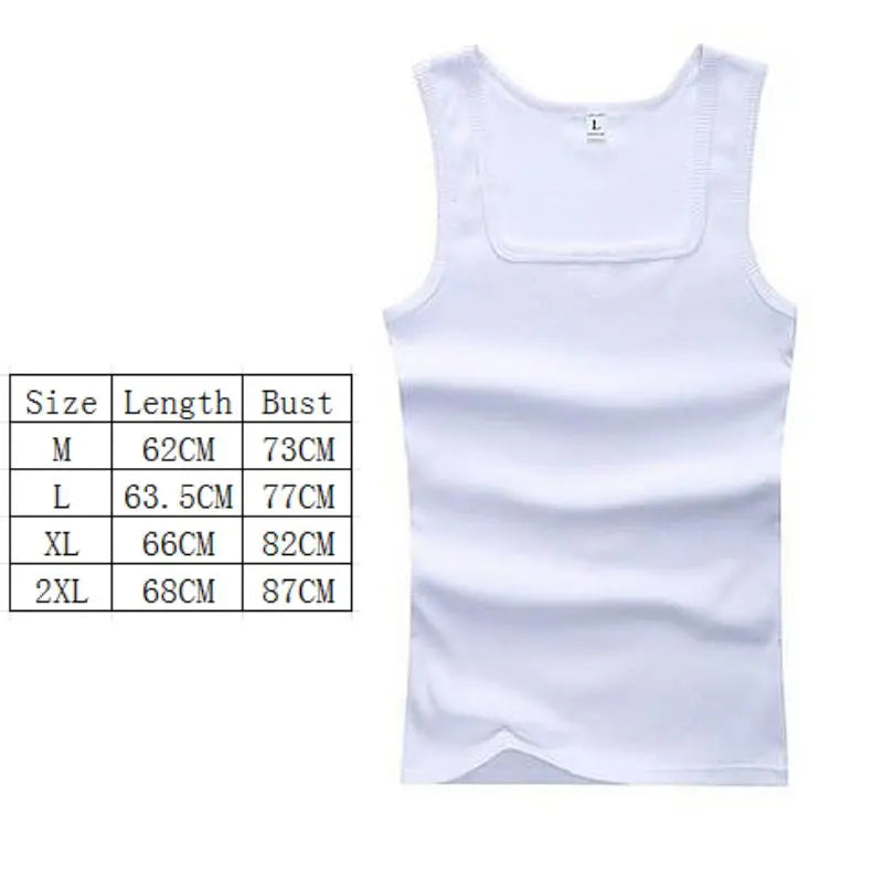 100% Cotton Oversized T-shirt Sleeveless Tank Top Solid Color Fitness Muscle Vests Bodybuilding T Shirt