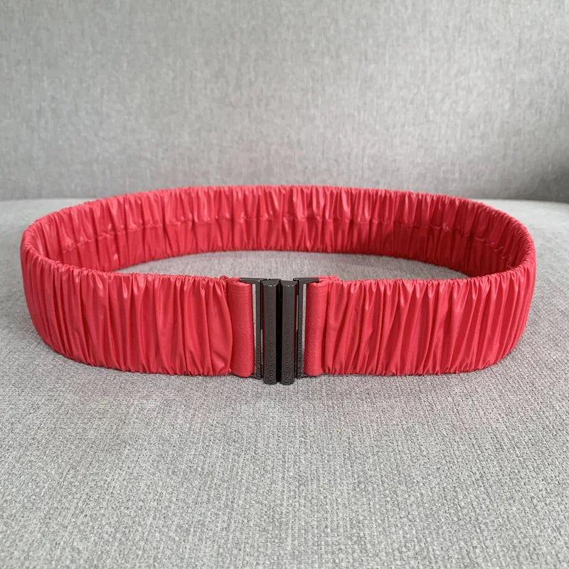 Elastic Waist Belt Cinch Stretch Waistband Buckle