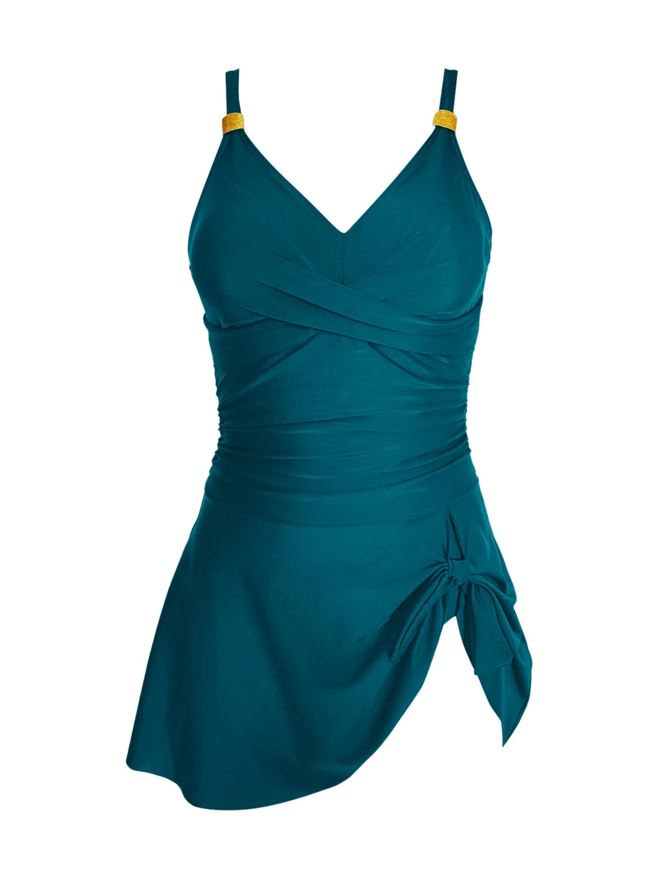 Deep-V Cross One Piece Swimsuit For Women Plus Size Swimwear Female Bathing Suit Skirt Summer Beachwear Swimming Suit