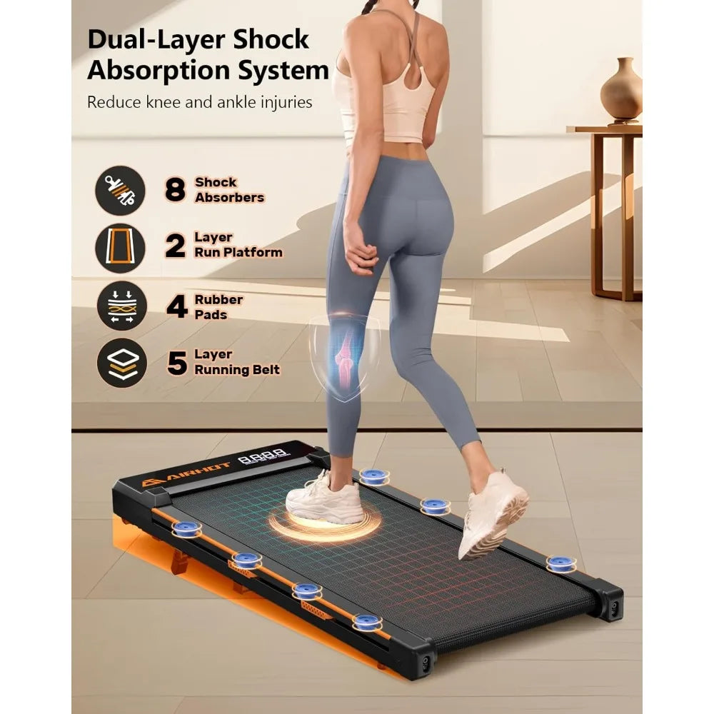 Treadmill with Incline, 15° Incline  Treadmill with Remote Control, 2.5HP Walking Pad Treadmill with LED Display