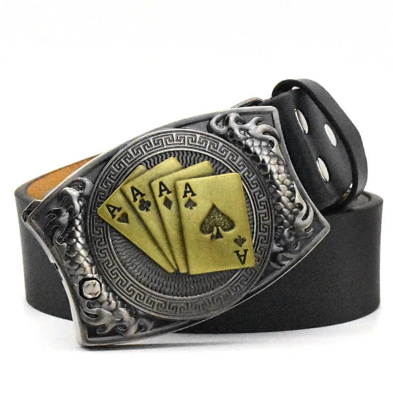 Metal West Cowboy Belt Buckle With Knife  Jeans Accessories Fit 3.8CM-4CM