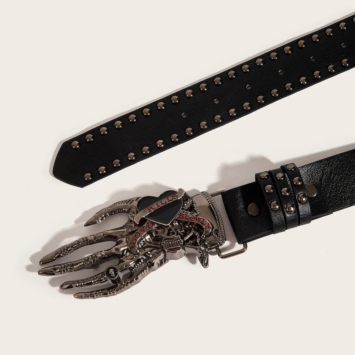 Gothic Punk Leather Belt For Women Men Metal Buckle Waist Strap Designer Luxury Decorative Waistband