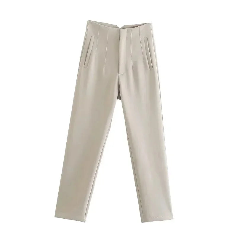 Fashion Office Wear High waist Pants for Women Formal Pants Office outfits Pencil Trousers