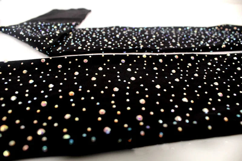 Tights Pantyhose Rhinestone Socks  Thermal Training Pants Stockings Gymnastics