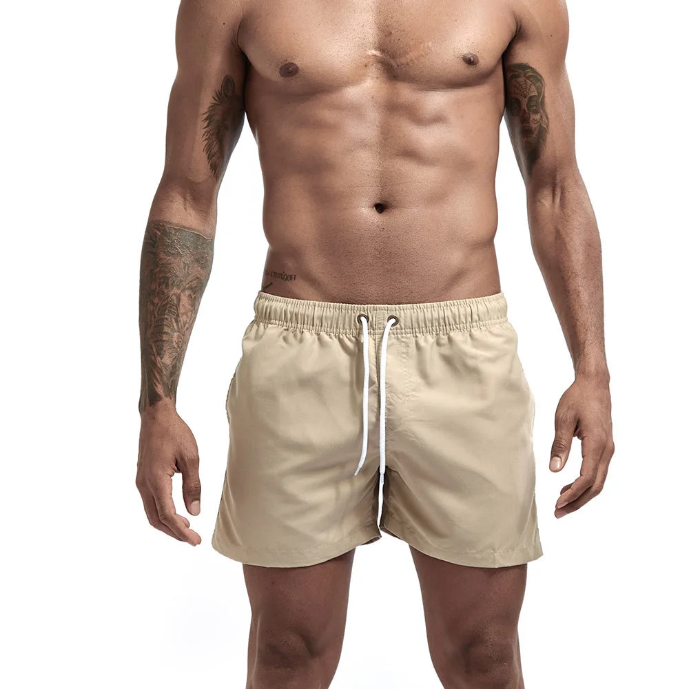 Men's Quick Dry Board Shorts Swim Trunks Bathing Suit Breathable Drawstring With Pockets for Surfing Beach Casual Summer
