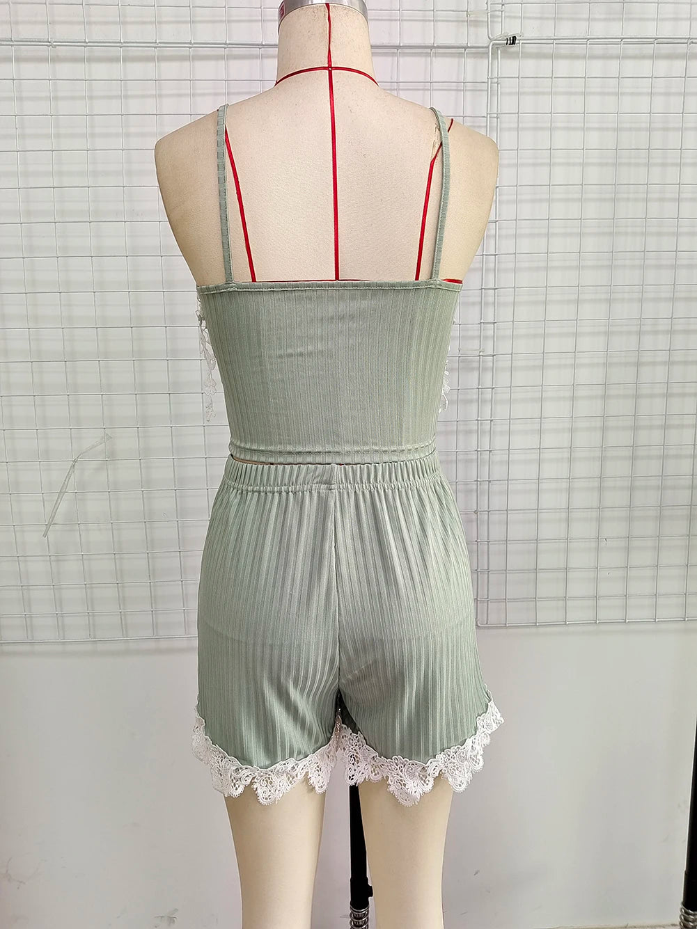 New Sexy Lingerie Summer Sleeveless Tops Shorts Set Women's Alluring Homewear Two-Piece Set Unique Sleepwear Clothing Set