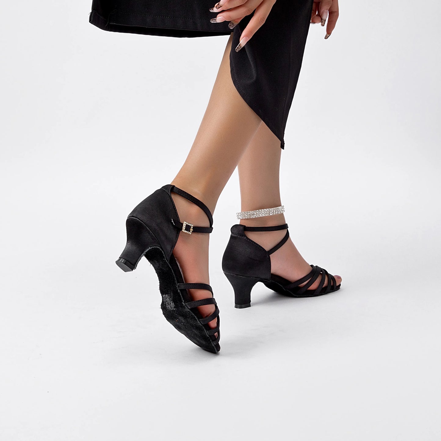 Low Heel and Adjustable Straps - Perfect for Ballroom Dancers, Comfortable & Stylish
