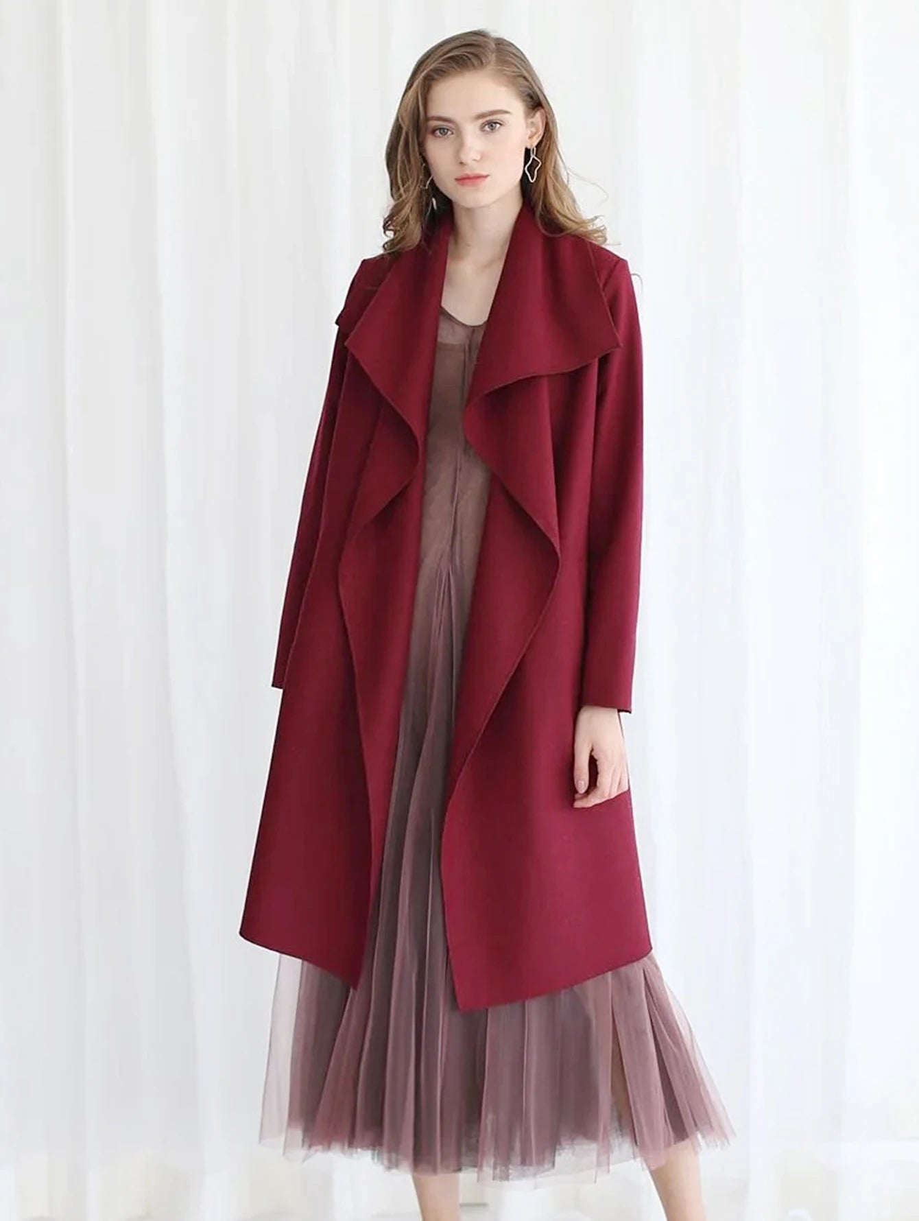 Long Sleeve Solid Coat Fashion and Comfortable European and American Versatile Casual